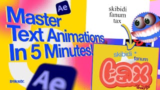 How To Master Text Animation In After Effects 5 Minutes [upl. by Enedan]