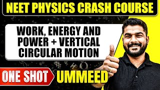 WORK ENERGY AND POWER  VERTICAL CIRCULAR MOTION in 1 Shot All Concepts Tricks amp PYQs  NEET [upl. by Bree]