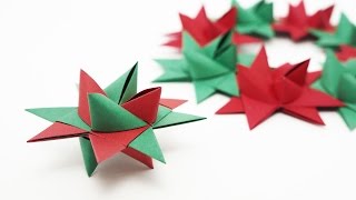 Origami Froebel Star traditional  Christmas [upl. by Thecla]