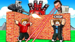 ROBLOX CHOP AND FROSTY BUILD TO SURVIVE IN TITANMAN WORLD [upl. by Saqaw]