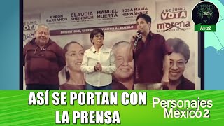 Candidatos de Morena en Veracruz llaman a rueda de prensa y terminan ofendiendo a periodistas [upl. by Collen]