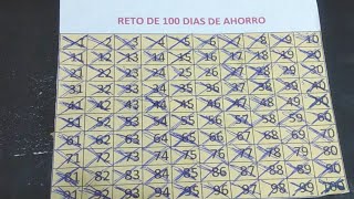 Terminado el reto 100 días de ahorro 🎉🎉 [upl. by Simaj]