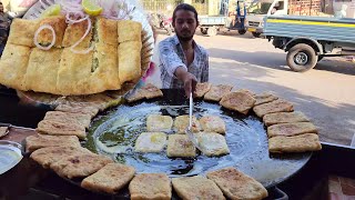 Mughlai Chicken Paratha  Rander Road Surat City Food [upl. by Elyrrad]