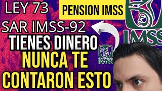 Cobra Dinero de tu PENSION IMSS ley 73 el Ahorro que no sabias que Tienes SARIMSS 92 [upl. by Ittak479]