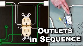 ⚡️How To Wire Outlets in Sequence  Includes Wiring Diagrams [upl. by Jelks981]