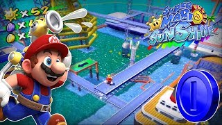 Super Mario Sunshine  Ricco Harbor Blue Coins [upl. by Hada]