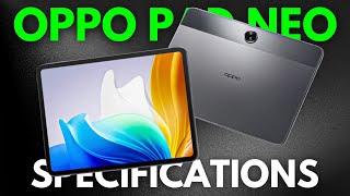 Oppo Pad Neo Specifications  Device Specs [upl. by Daly]