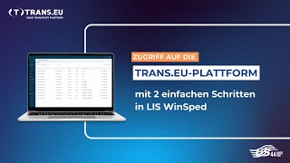 Frachtmanagement für Ihre Speditionssoftware  TMSSystem I LIS WinSped Integration mit Transeu [upl. by Neneek617]