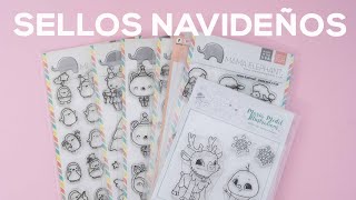 MI COLECCIÓN de SELLOS NAVIDEÑOS  scrapbook  tinascrapbook [upl. by Kistner]