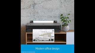 HP DesignJet T210 Wireless Plotter Printer 8AG32A Review [upl. by Upali]