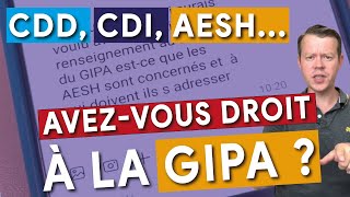 Contractuels CDD CDI AESH avezvous droit à la prime GIPA 2022  fonctionnaires contractuels [upl. by Joela]