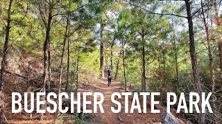 Hiking 5 miles in Buescher State Park  Texas [upl. by Kurtzig]