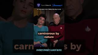 AIUpscale  Felis catus Ode to Spot  a Poem by Data  Star Trek TNG S05E06 Schisms shorts [upl. by Ladonna]