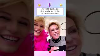 Sósia de Ana Maria Braga diverte com risada igual [upl. by Atirma366]