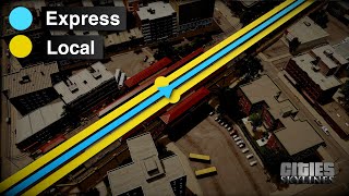 How to Set Up A Metro With Local amp Express Service Correctly  Cities Skylines [upl. by Olegnaid]