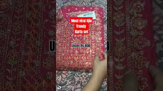 Most viral ajio kurta pajama set haul ❤️ ajio kurta set unboxing 🫰 ajio shorts [upl. by Tandi]