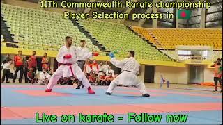 Bangladesh Army Vs Bangladesh Anser Karate fight  11th Commonwealth Karate Game DhakaLiveonkarate [upl. by Rellim838]