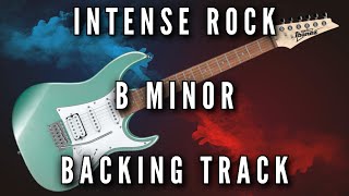 Intense Rock Backing Track in Bm [upl. by Llechtim285]