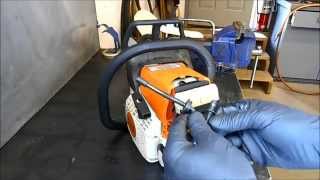 Replacing a Fuel Line on a Stihl MS210230 and 250 Chain Saw [upl. by Gerstner78]