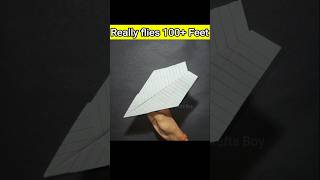 Easy Paper Airplane that flies 100 Feet [upl. by Animaj837]