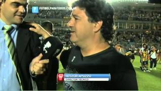 Apuzzo quotSon unos leonesquot Central 0 4  Huracán 0 5 Final Copa Argentina FPT [upl. by Jilli]