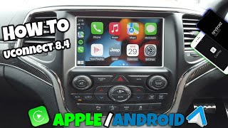 How to install Apple CarPlayAndroid Auto on any Uconnect 84quot car [upl. by Woolson]