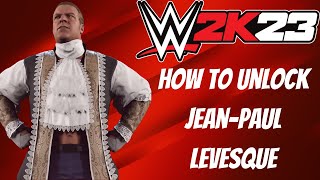 How To Unlock JeanPaul Levesque WWE 2K23 My Rise The Lock [upl. by Hesta]