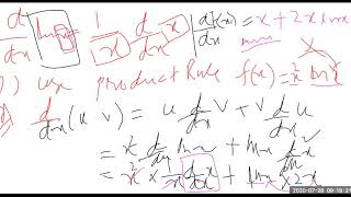 product rule with ln [upl. by Ahsineg]