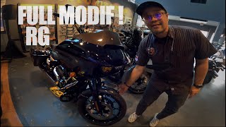 ROADGLIDE CVO BARU   MODIF MOTOR HARLEY SEHARGA FORTUNER [upl. by Wendel816]