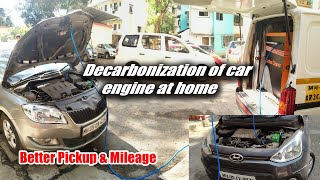 Decarbonization of car engine at home  For Pickup Mileage amp Reduce Engine Noise BlackSmoke [upl. by Oirom]