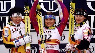 Pernilla Wiberg wins slalom Morzine 1994 [upl. by Rama]