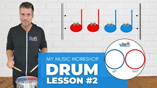 My Music Workshop  Easy Drum Lesson 2for Kids [upl. by Rennerb207]