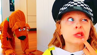 WHERE IS MY PET DOGGY Pretend Play w The Norris Nuts [upl. by Yrrem]