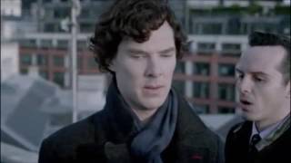 Sherlock Holmes VS Jim Moriarty  The Reichenbach Fall  Sherlock  BBC [upl. by Nagiam]