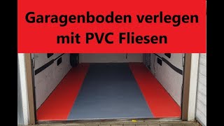 Garagen Boden sanieren mit PVC Klick Fliesen von Fortelock [upl. by Frohne]