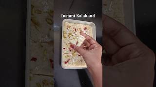 Instant Kalakand Recipe shorts recipe kalakandrecipe [upl. by Ansela263]