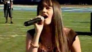 Samantha Jade Sings National Anthem [upl. by Teodorico]