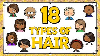 TIPOS DE CABELLO EN INGLÉS  PALABRAS PARA DESCRIBIR EL CABELLO EN INGLÉS  TYPES OF HAIR IN ENGLISH [upl. by Konstantine]