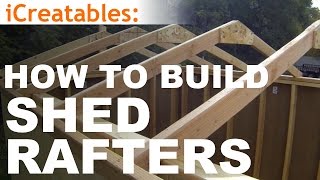 How To Build A Shed  Part 4  Building Roof Rafters [upl. by Barclay]