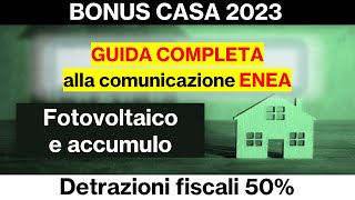 Bonus Casa 50  Fotovoltaico [upl. by Neenwahs]