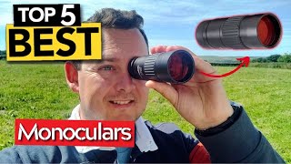 TOP 5 RIDICULOUSLY GOOD Monoculars Today’s Top Picks [upl. by Emixam]