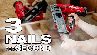 Milwaukee® M18 FUEL™ Framing Nailer  3 NAILS PER SECOND [upl. by Yenohtna]