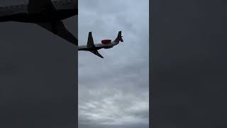 Loganair Landing LHR Heathrow heathrowplanespotting embraer avgeek planespotting [upl. by Aivonas]