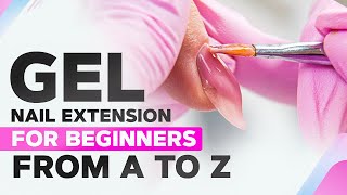 Gel Nail Extension for Beginners from A to Z  Form Set Up  Almond Shaped Nails [upl. by Euqinotna]