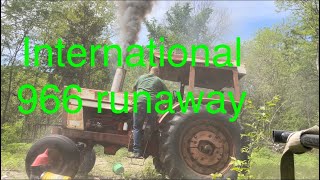 Runaway international 966 diesel tractor [upl. by Sirc514]