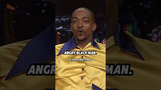 Anthony Mackie dresses as Angry Black Man at Halloween [upl. by Bohs]