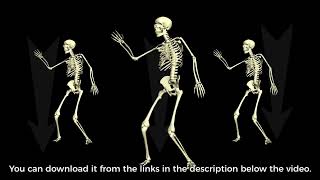 Skeletons rises and dances Amazing 3D animation Halloween 3D dance [upl. by Benedic229]