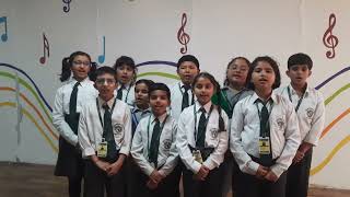 kumauni saraswati vandana sung by class 3 students [upl. by Assilrac]