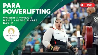 Para Powerlifting  Womens 86kg amp Mens  107kg Finals  Day 11 [upl. by Bosch575]