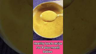 Healthy Lunch recipes for 8 plus month babies Wheat kitchadi recipe [upl. by Ailehs251]